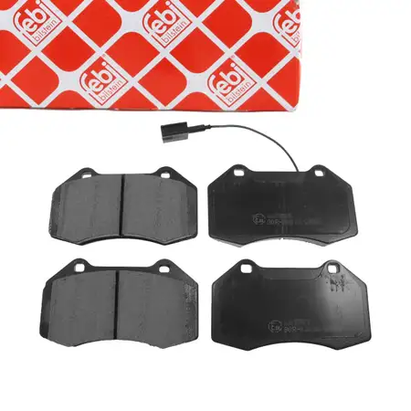 febi Bremsbel&auml;ge + Warnkontakt f&uuml;r ALFA ROMEO Mito 955 ABARTH 500 595 Grande Punto vorne