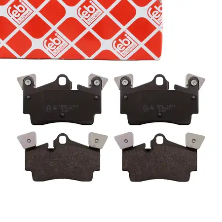 febi Bremsbel&auml;ge Bremsbelagsatz f&uuml;r AUDI Q7 4L 4.2 TDI 340 PS mit &Oslash; 358mm Scheiben hinten