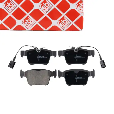 febi Bremsbel&auml;ge + Warnkontakt f&uuml;r ALFA ROMEO Giulia 952 Stelvio 2.0D 2.2D hinten 77367718