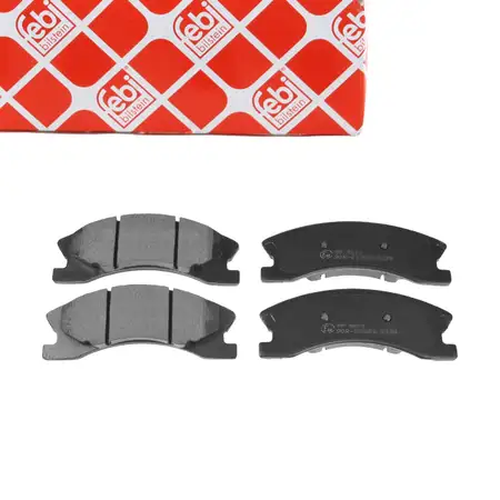 febi Bremsbel&auml;ge f&uuml;r JEEP Grand Cherokee 2 WJ WG mit Bremssystem Akebono vorne 05093183AA