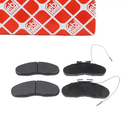 febi Bremsbel&auml;ge + Warnkontakt f&uuml;r NISSAN Cabstar E TL Trade 3.0 Diesel vorne 41060-9X127