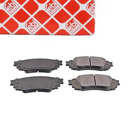 febi 116417 Bremsbel&auml;ge f&uuml;r TOYOTA C-HR X1 1.2 1.8 RAV 4 5 2.5 hinten 04466-02380