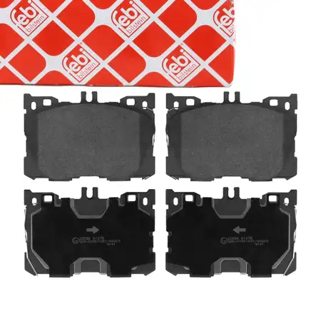febi Bremsbel&auml;ge f&uuml;r MERCEDES W205 A205 C205 S205 C257 W213 S213 A238 C238 X253 C253 vorne
