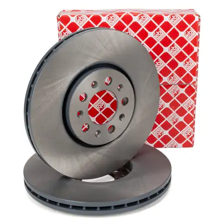 febi 19370 Bremsscheiben Satz f&uuml;r VW Golf 4 Polo 4 5 8X 8L1 Ibiza Fabia vorne 6R0615301D