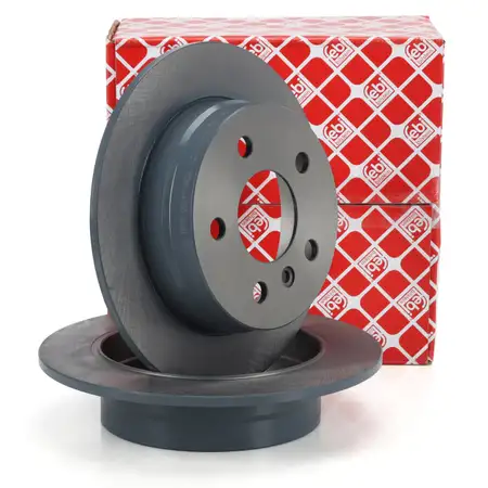 febi 24750 Brake Disc Set for Mercedes A-Class W169 and B-Class W245 (Rear) 1694230912