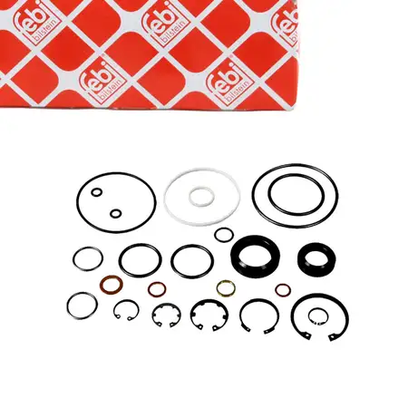 febi 06471 Seal Kit (Rubber Seals) for Steering Gear, for MERCEDES 190 W201, 124 W124, S124