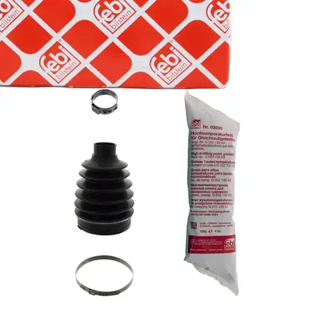 febi Achsmanschette Satz f&uuml;r RENAULT Clio 3 Laguna 3 vorne getriebeseitig 7701209256