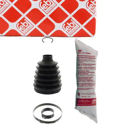 febi Achsmanschette Satz f&uuml;r RENAULT Clio 3 Megane 2 2 Sandero/Stepway vorne radseitig