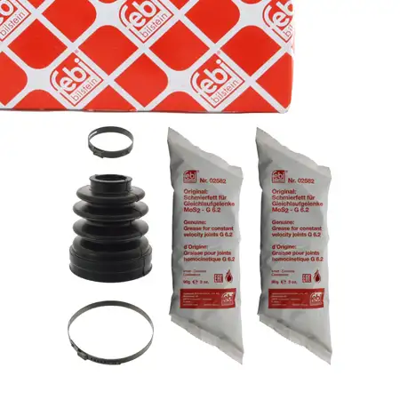 febi Achsmanschette Satz f&uuml;r PEUGEOT 106 2 108 CITROEN C1 TOYOTA AYGO vorne getriebeseitig