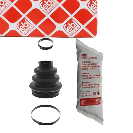 febi Achsmanschette Satz f&uuml;r BMW 1er E81 E87 3er E90 E91 E92 X1 E84 X3 hinten 33217572441