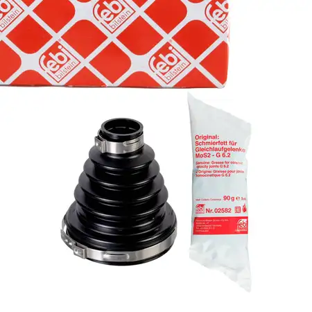 febi Achsmanschette Satz f&uuml;r OPEL Corsa F PEUGEOT 208 2 CITROEN vorne links getriebeseitig