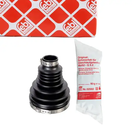 febi 175529 Achsmanschette Satz f&uuml;r AUDI A4 B9 A6 C8 VW Touareg CR7 vorne getriebeseitig