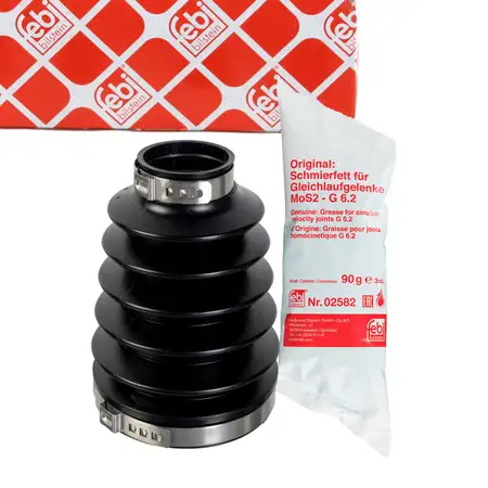 febi Achsmanschette Satz f&uuml;r MERCEDES A-Klasse W168 B-Klasse W245 Vaneo 414 getriebeseitig