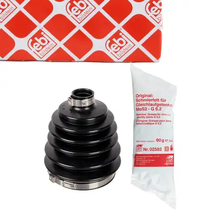 febi Achsmanschette Satz f&uuml;r VW Polo 6 AUDI A1 SEAT Ibiza 5 SKODA Fabia 4 vorne radseitig
