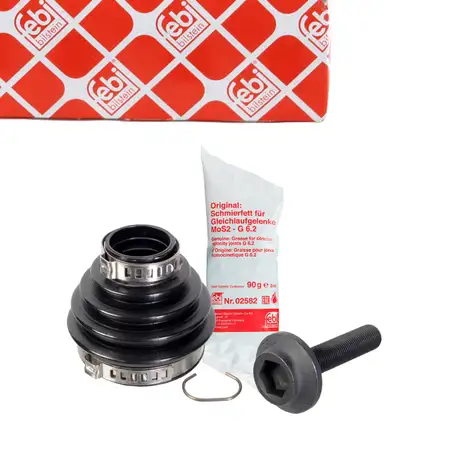 febi Achsmanschette Satz Antriebswelle f&uuml;r AUDI A4 B9 A6 C7 Q5 8RB A7 4GA hinten radseitig