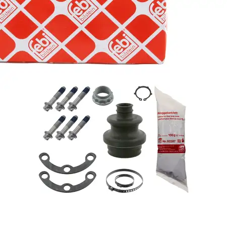 febi Achsmanschette Satz f&uuml;r MERCEDES W202 S202 W124 S124 CLK C208 hinten getriebeseitig
