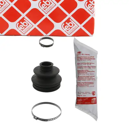 febi Achsmanschette Satz f&uuml;r SMART Cabrio City-Coupe Roadster 450 ForTwo hinten radseitig