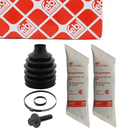 febi Achsmanschette Satz f&uuml;r MERCEDES C-Klasse W204 S204 E-Klasse W212 vorne radseitig