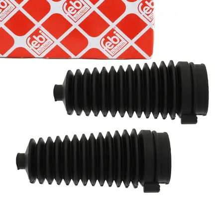 2x febi 21257 Spurstange Lenkmanschette f&uuml;r FORD Fiesta 3 4 Focus 1 Ka Escort 4 Puma vorne