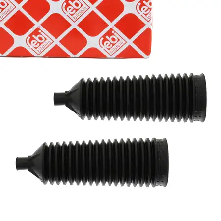 2x febi 21352 Spurstange Lenkmanschette Faltenbalg f&uuml;r FORD Transit T__ E__ vorne 6869950