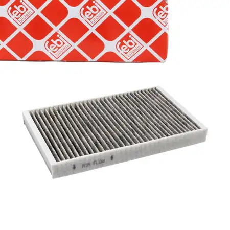 febi 21139 Innenraumfilter Aktivkohlefilter f&uuml;r PEUGEOT 307 308 1007 CITROEN C2 C3 1 2 DS4