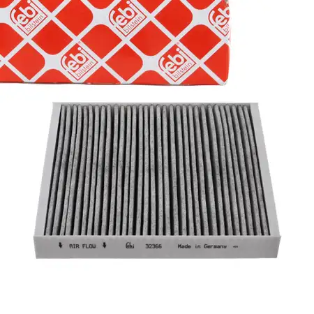febi Innenraumfilter Aktivkohlefilter f&uuml;r OPEL Astra J Insignia A Meriva B Zafira Tourer