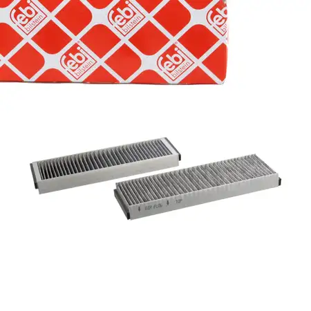 febi 22284 Cabin Air Filter and Activated Carbon Filter Set for VW XL1, Audi A6 C6, R8 422 4F0898438C
