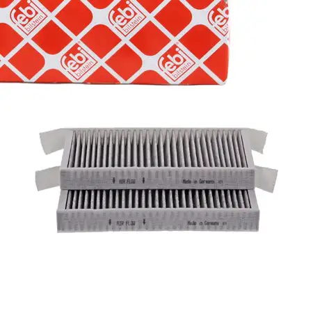 febi Cabin Air Filter and Activated Carbon Filter Set for RENAULT Laguna 3 BT0/1 KT0/1 8660003086