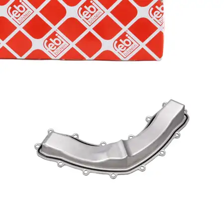 febi Geh&auml;usedeckel Kurbelgeh&auml;use f&uuml;r BMW E60 E61 E63 E64 E65 E66 E67 X5 E53 E70 N62 hinten