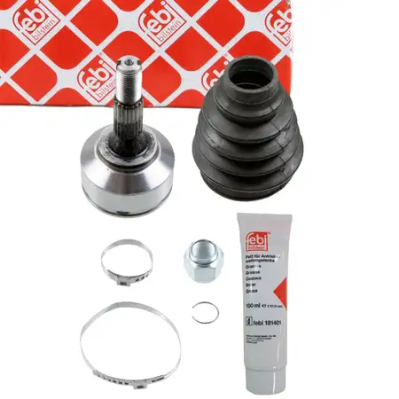 febi 181498 Gelenksatz Antriebswelle f&uuml;r PEUGEOT 1.1/1.4 ohne ABS Vorderachse radseitig