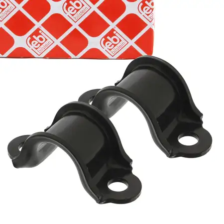2x febi 101230 Halterung Stabilisatorlager f&uuml;r VW Crafter 2E 2F T5 T6 vorne 7H0411063A