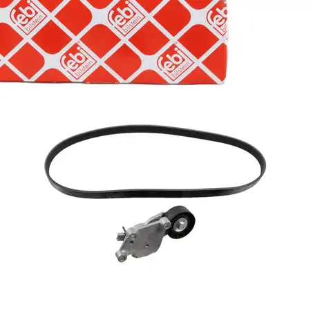 febi 176080 Keilrippenriemensatz f&uuml;r CITROEN FORD MAZDA MINI PEUGEOT VOLVO 1.4/1.6 DIESEL