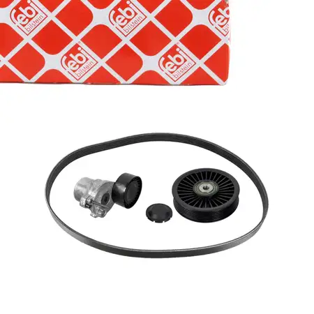 febi 178228 V-ribbed belt kit for MERCEDES W205, S205, W213, S213, X253, C253, R172, M274