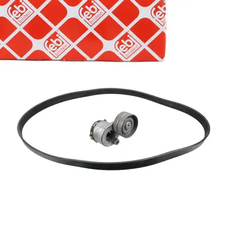 febi 183562 Keilrippenriemensatz f&uuml;r RENAULT Megane 2 3 Grand/Scenic 2 3 2.0 16V 1.9 dCi