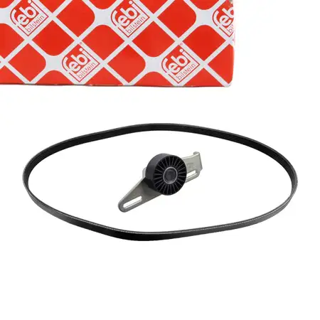 febi Keilrippenriemensatz f&uuml;r RENAULT Clio 2 Kangoo Laguna 2 Megane 1 Scenic 1 1.4 1.6
