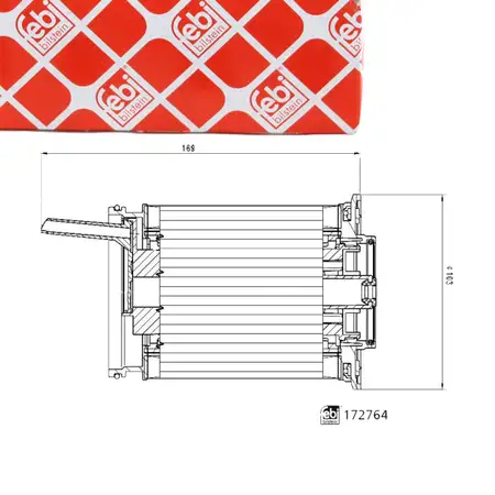febi 172764 Kraftstofffilter Dieselkraftstofffilter Dieselfilter