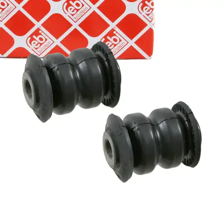 2x febi Querlenkerlager f&uuml;r RENAULT Clio 3 Modus NISSAN Micra 3 Note Vorne vorne unten