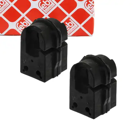 2x febi 40144 Stabilisatorlager f&uuml;r RENAULT Megane 3 Megane CC Vorderachse 546120005R