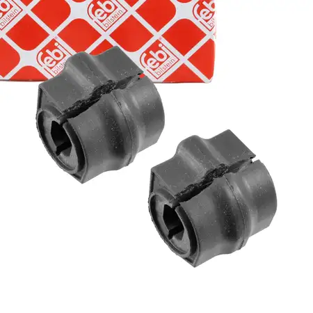 2x febi Stabilisatorlager Stabilager f&uuml;r PEUGEOT 206 2A/C Vorderachse 5094.81