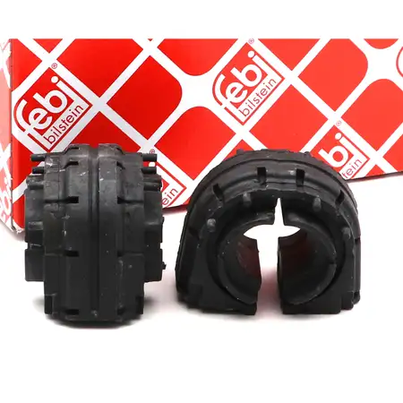 2x febi 32625 Stabilisatorlager f&uuml;r VW Golf 5 6 Passat Tiguan Touran hinten 1K0511327AS