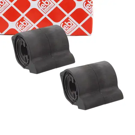 2x febi 33963 Stabilizer Bar Bushing for CITROEN C2 JM Front Axle (Inner) 5094.97