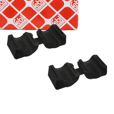 2x febi 37202 Stabilisatorlager f&uuml;r CITROEN C5 3 PEUGEOT 407 1 Vorderachse innen 5094.A0