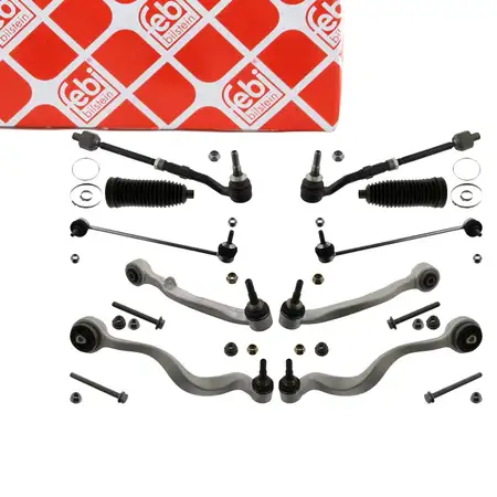 febi 46318 PROKIT Rep.-Satz Querlenker f&uuml;r BMW E60 E61 520-550i 520-535d vorne 12-teilig
