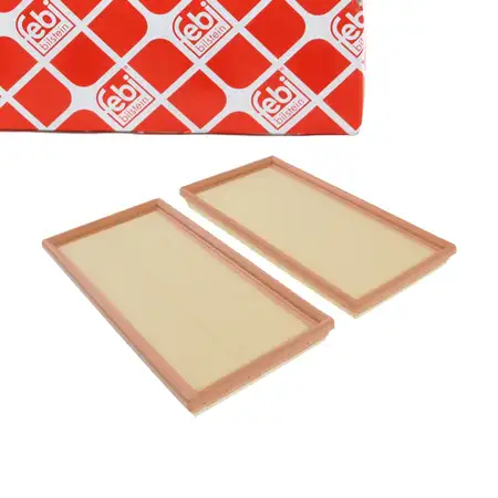 2x febi engine air filters for Mercedes C-Class W204, S204, W211, S211, 63 AMG, M156, 1560940504