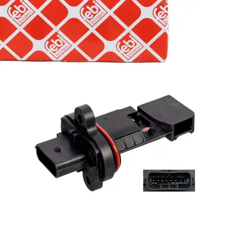 febi 176012 Luftmassenmesser Luftmengenmesser f&uuml;r OPEL Astra K 1.0 Turbo/1.4 CNG 12671625