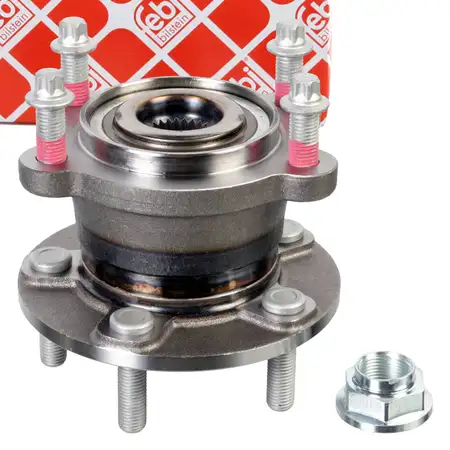 febi Wheel Bearing Kit - Wheel Bearings for FORD Kuga 2 DM2 Rear Axle (Left or Right) 1782691
