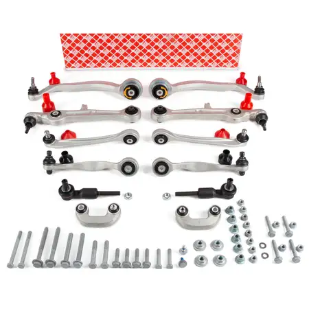 febi 24802 Querlenker Komplettsatz f&uuml;r AUDI A4 B6 B7 bis Fgst.-Nr. 12-teilig