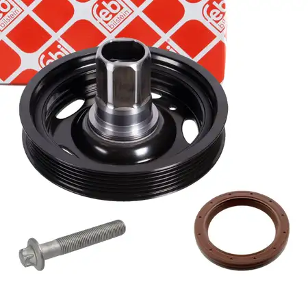febi PROKIT Riemenscheibe Kurbelwelle f&uuml;r OPEL Astra J Meriva B Adam M13 Mokka 1.2 1.4