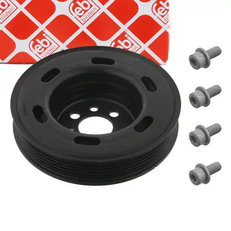 febi PROKIT Riemenscheibe Kurbelwelle f&uuml;r VW Golf 5 Passat B6 AUDI A3 8P A4 Leon 1.8 2.0