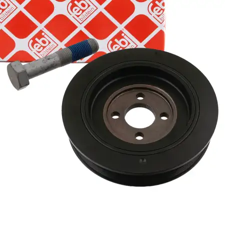 febi 33794 PROKIT Riemenscheibe Kurbelwelle f&uuml;r PEUGEOT 605 Boxer CITROEN Jumper XM 2.5D